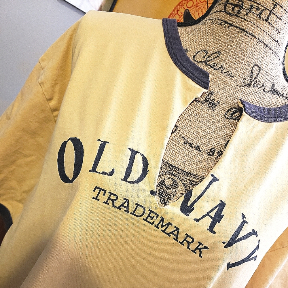 Vintage {Old Navy} Distressed Tee, XL